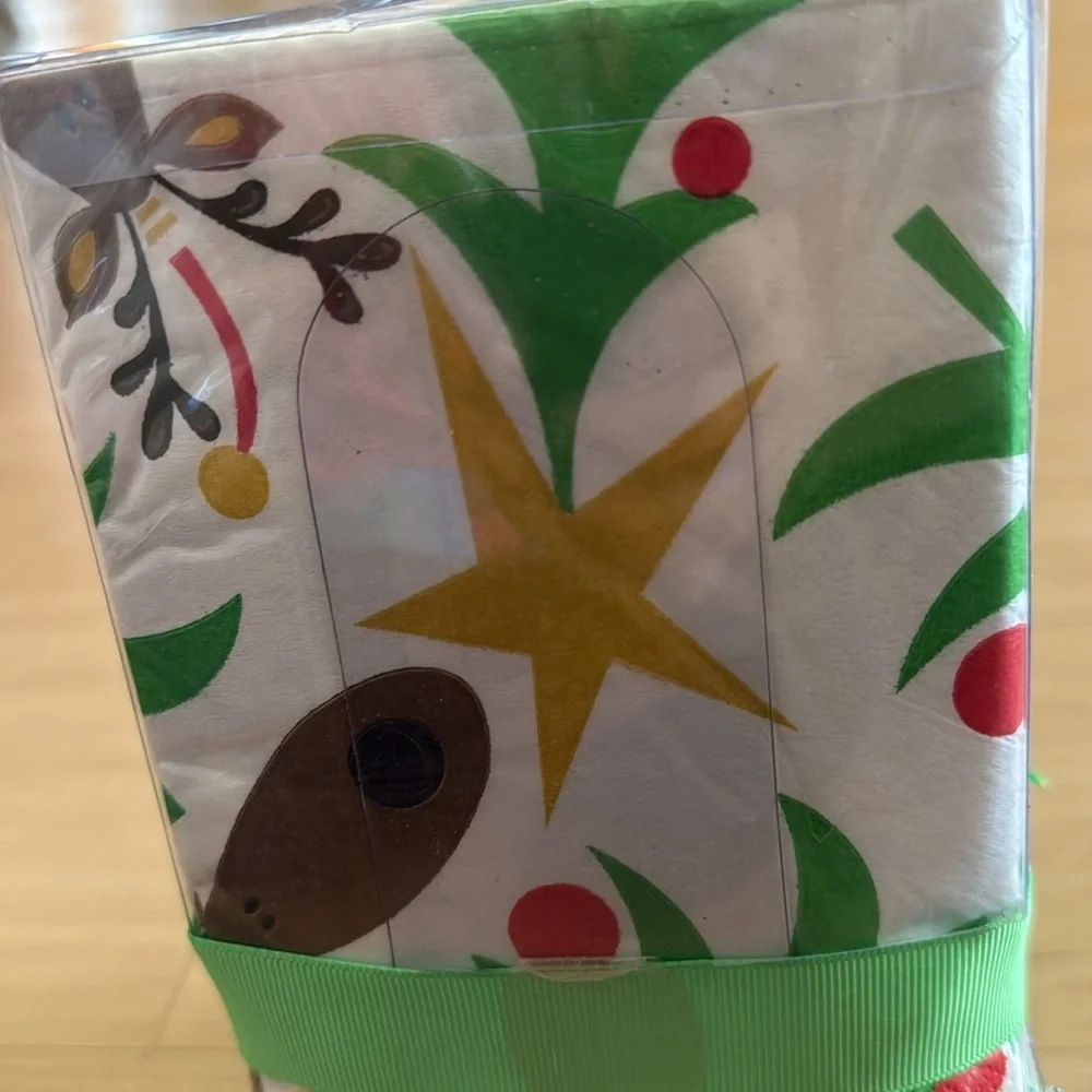 PIER ONE CHRISTMAS THEME HAND SOAP & REINDEER PAPER TOWEL